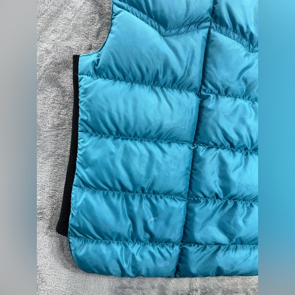 VTG Comfy USA Made Down Insulated Puffer Vest Blue Black Mens Medium-Large - Picture 15 of 16